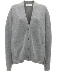 Victoria Beckham - Fine-knit Wool Cardigan - Lyst