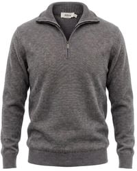Altea - Half-Zip Virgin Wool Sweater - Lyst