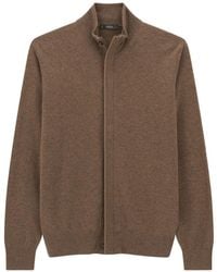 BOGGI - Roll Neck Jumper Full-Zip Wool Cashmere Mélange - Lyst