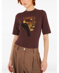 FARM Rio - Toucan-Print Short-Sleeve Bodysuit - Lyst