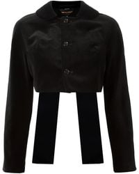 Comme des Garçons - Back Strap Detail Cropped Jacket - Lyst