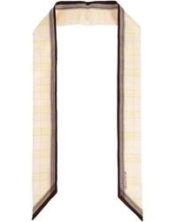 Jil Sander - Plaid-Patter Silk Scarf - Lyst