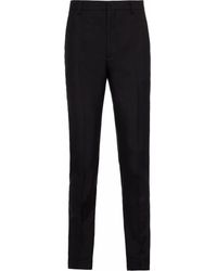 Prada - Pressed-Crease Tailored Trousers - Lyst