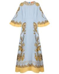La DoubleJ - Sorella Oceania-Print Dress - Lyst