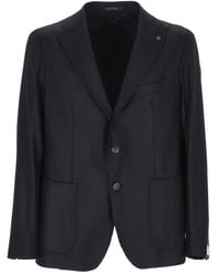 Tagliatore - Chaqueta Vaquera Con Botones - Lyst