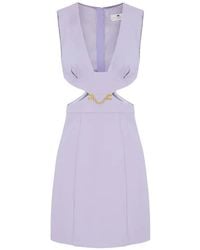 Elisabetta Franchi - Cut-Out Mini Dress - Lyst