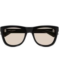 Saint Laurent - Zonnebril Met Logoprint - Lyst