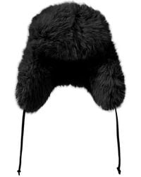Perfect Moment - Faux Fur Hat With Ties - Lyst