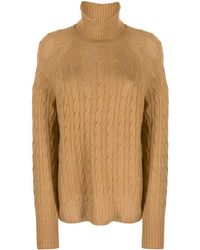 Etro - Cable-Knit Roll-Neck Jumper - Lyst