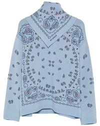 Alanui - Bandana-Jacquard Sweater - Lyst