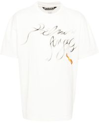 Palm Angels - Foggy T-Shirt mit Logo-Print - Lyst