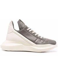 Rick Owens - Two-tone Low-top Sneakers - Lyst