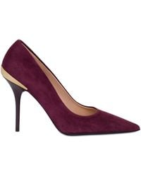 Love Moschino - Pointed-Toe Metallic-Detail Pumps - Lyst