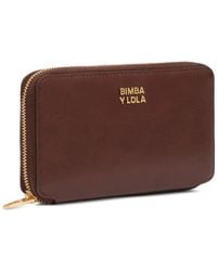 Bimba Y Lola - Medium Dark Tan Leather Wallet - Lyst