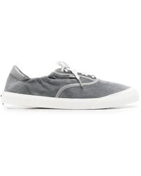 Moncler - Suede Lace-Up Sneakers - Lyst