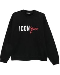 DSquared² - Iconique Logo-Print Sweatshirt - Lyst