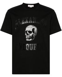 McQueen - "Schädel" T -Shirt - Lyst