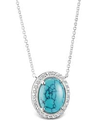 Thomas Sabo - Elyndra Halskette Mit Türkis-Anhänger - Lyst