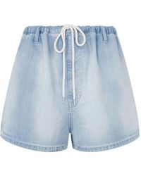 Moschino - Drawstring-Fastening Denim Shorts - Lyst