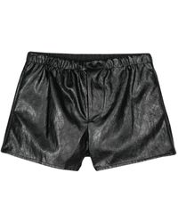N°21 - Faux Leather Shorts - Lyst