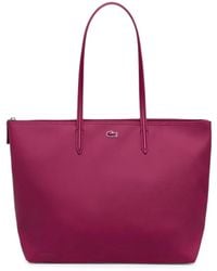 Lacoste - Large Logo-Patch Tote Bag - Lyst