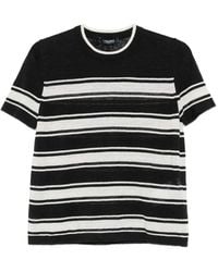 Max Mara - Striped Linen T-Shirt - Lyst