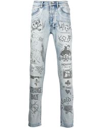 Ksubi - Vaqueros skinny Van Winkle con motivo gráfico - Lyst
