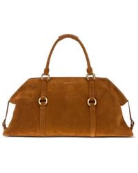 McQueen - Maxi Farringdon Suede Tote Bag - Lyst