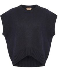 Twinset - Pull Sans Manches En Maille Côtelée - Lyst