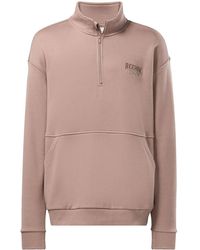 Reebok - Logo-Embroidered Quarter-Zip Sweatshirt - Lyst