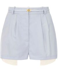 Elisabetta Franchi - Pantalones de vestir cortos con pinzas - Lyst