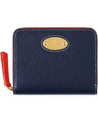 Mulberry - Logo-Plaque Grained Leather Purse - Lyst