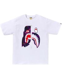 A Bathing Ape - Shark Graphic-Print T-Shirt - Lyst