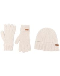 Barbour - Pendle Ribbed-Knit Beanie Hat And Gloves Gift Set - Lyst