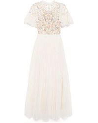 Needle & Thread - フラワーベッド エンブロイダリー イブニングドレス - Lyst