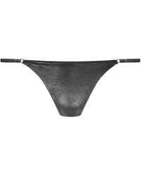 Maison Close - Metallic-Effect Bikini Bottoms - Lyst