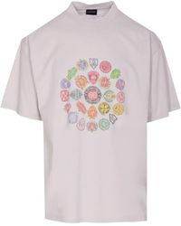 Balenciaga - T-Shirt With Colorful Print - Lyst