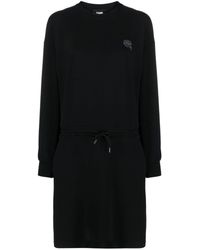 Karl Lagerfeld - Ikonik 2.0 Sweatshirt Dress - Lyst