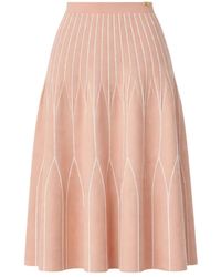 Elisabetta Franchi - Two-Colour Knit Skirt - Lyst