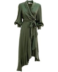 Zimmermann - ラッフル ラップドレス - Lyst