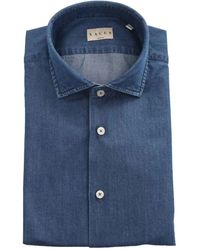 Xacus - Long Sleeve Denim Shirt - Lyst