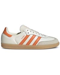 adidas - Samba Og Three-Stripe Leather Sneakers - Lyst