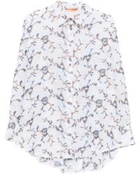 Ermanno Scervino - Long-Sleeve Embroidered Shirt - Lyst
