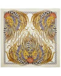 Ferragamo - Rooster-Print Scarf - Lyst
