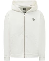 HTC - Felpa Con Zip E Cappuccio - Lyst