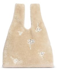 Simone Rocha - Embellished Faux-Fur Tote Bag - Lyst