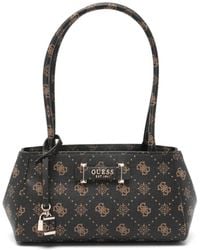 Guess - Carrie Logo-Charm Tote Bag - Lyst