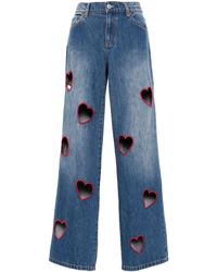 Alice + Olivia - Karrie Cut-out Jeans - Lyst