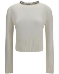 Pinko - Berlino Crystal-Embellished Sweater - Lyst