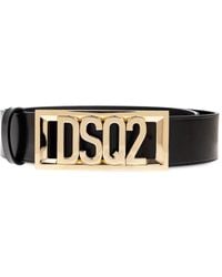 DSquared² - Logo-Detail Leather Belt - Lyst